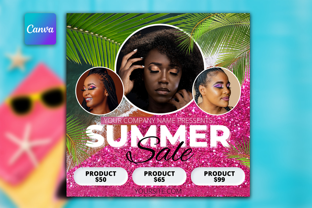 Summer Sale Flyer template, a Flyer Template by iloveTemplate (Photo 1 of 2)