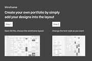 UI UX Design Portfolio Wireframe, a Wireframe Template by RedRiver Studio (Thumbnail 2 of 6)