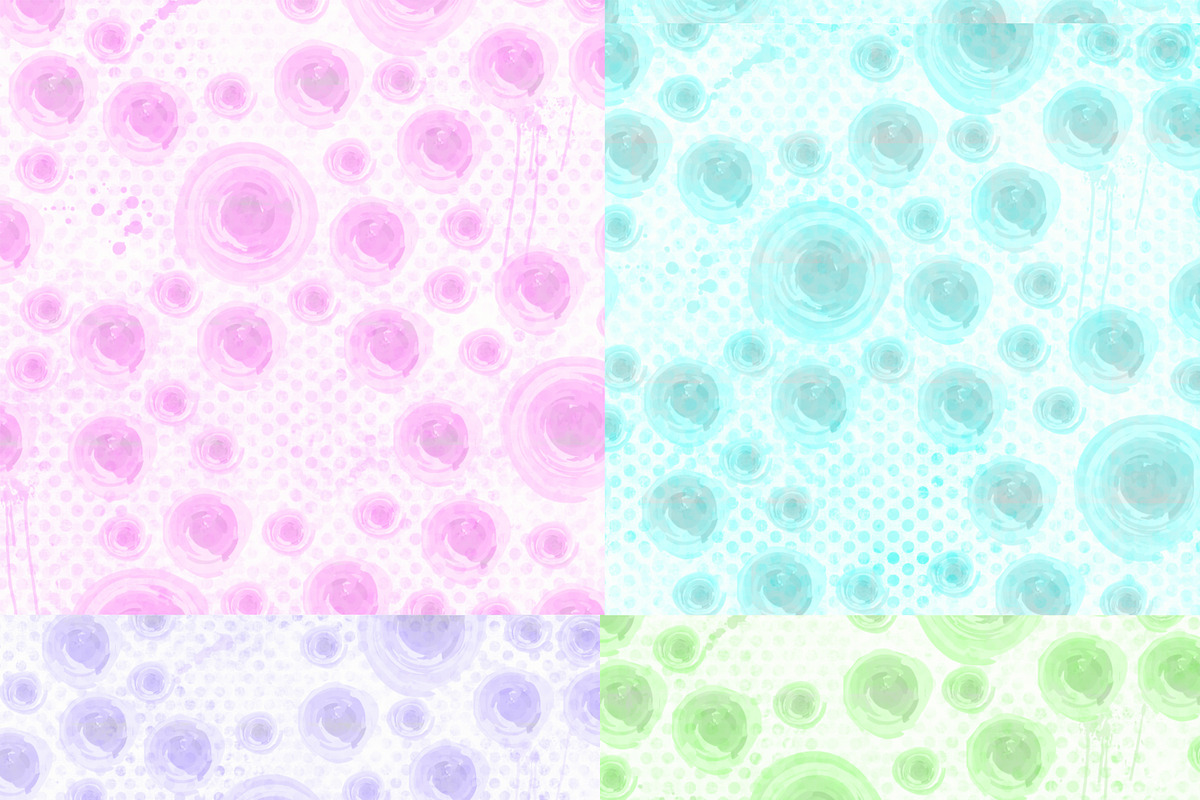 Watercolor Fun: 18- Digital Paper preview 3
