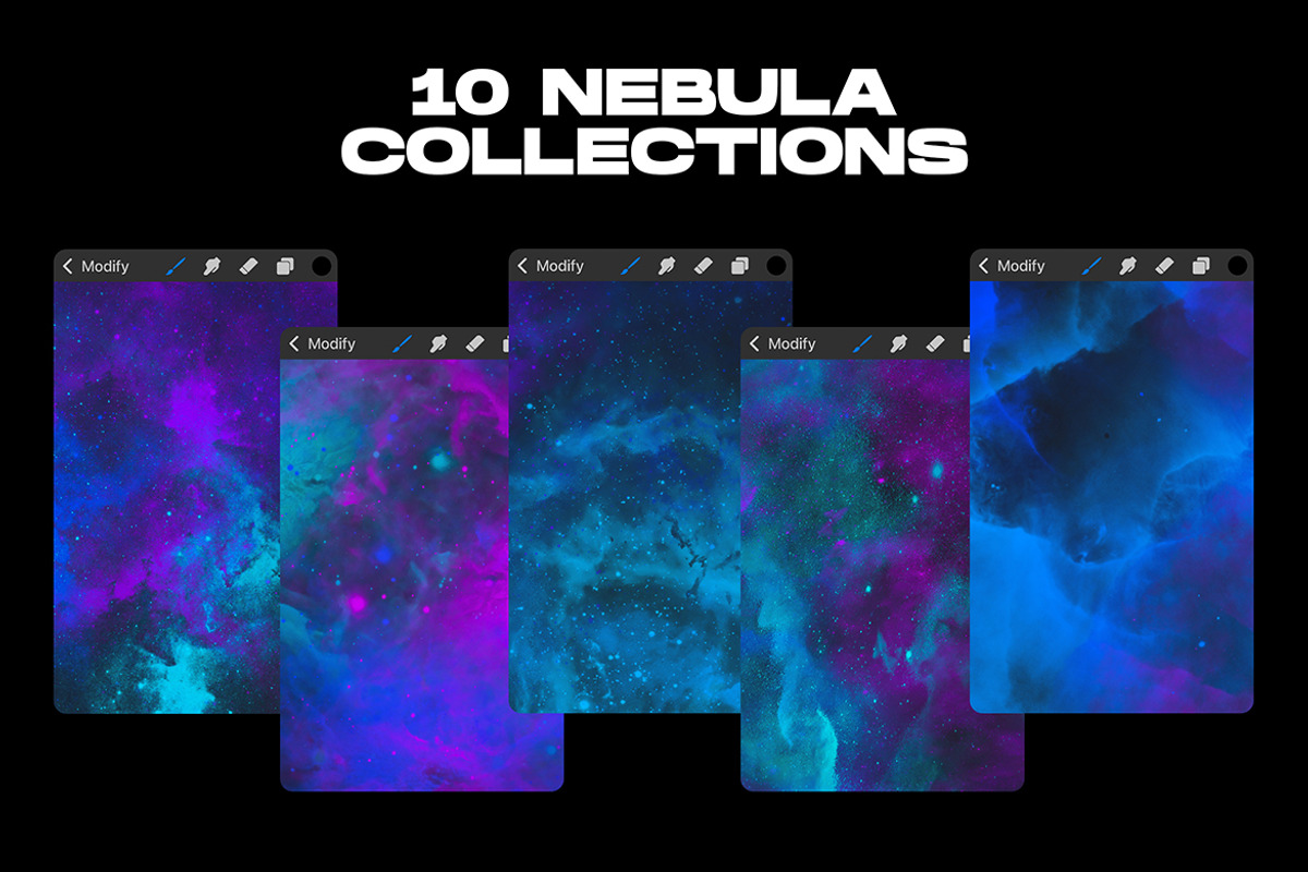 Procreate Universe Space Brushes, a Brush Add-On by Nurmiftah (Photo 6 of 8)