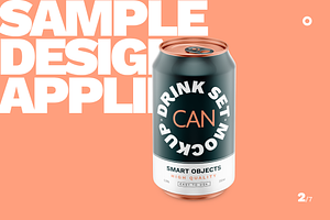 Drink Can Metallic Mockup 330ml