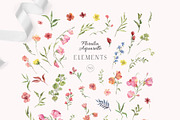 Floralia watercolor wedding crests, an Illustration by SunnyAfternoons (Thumbnail 12 of 14)