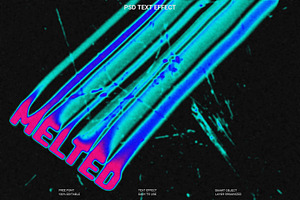 Melted Neon Text Effect Template, a Layer Style Add-On by Imamul001