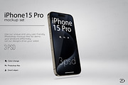 IPhone 15 Pro Max Mockup Set, an iPhone Mockup by 2dsight (Thumbnail 1 of 4)