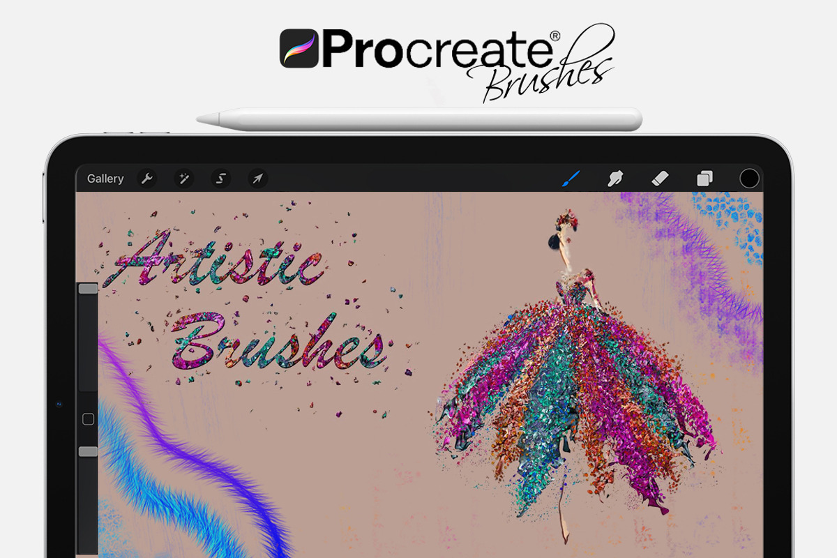 Artistic Brushes for Procreate, a Brush Add-On by FaeryDesign (Photo 1 of 9)