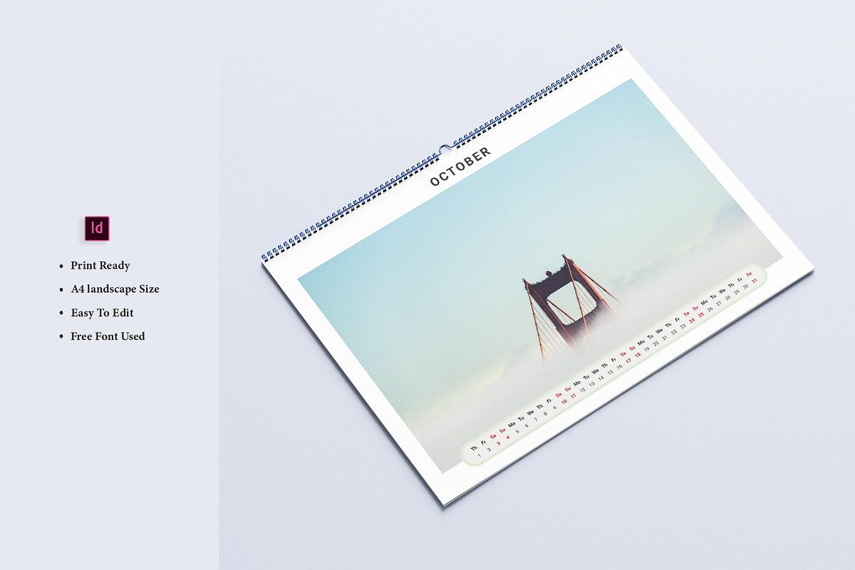 Calendar Template/Landscape 2026, a Stationery Template by Design Zone (Photo 2 of 7)