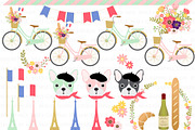 Parisian,Bonjour Paris,Eiffel Tower, an Illustration by Mia's Graphic Design (Thumbnail 4 of 9)