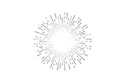 Retro Sunburst Signs Thin Line Icon, an Outline Icon by Bigmouse_art (Thumbnail 10 of 14)