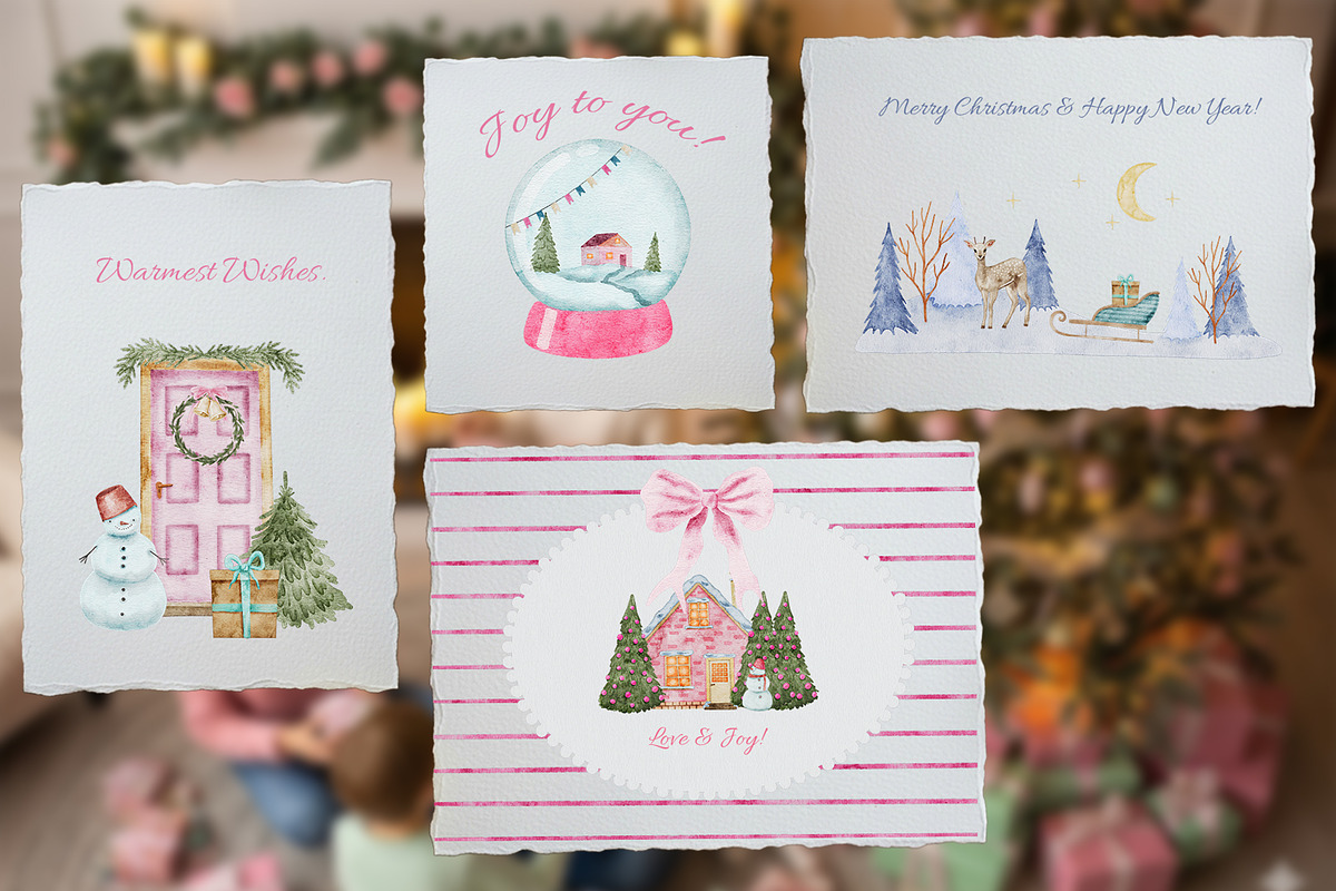 Watercolor Christmas Wonderland, an Object Graphic by Kattypainting (Photo 6 of 6)