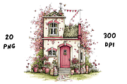 Whimsical Floral Spring House, a Seasonal Illustration by GiraffeCreative (Thumbnail 16 of 20)