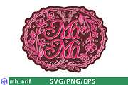 Mama Mother Wreath PNG T-shirt Desig, a Graphic by mh_arif (Thumbnail 2 of 4)