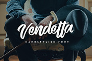 Vendetta Handstylish Font, a Script Font by Alif Devan R. (Thumbnail 11 of 15)