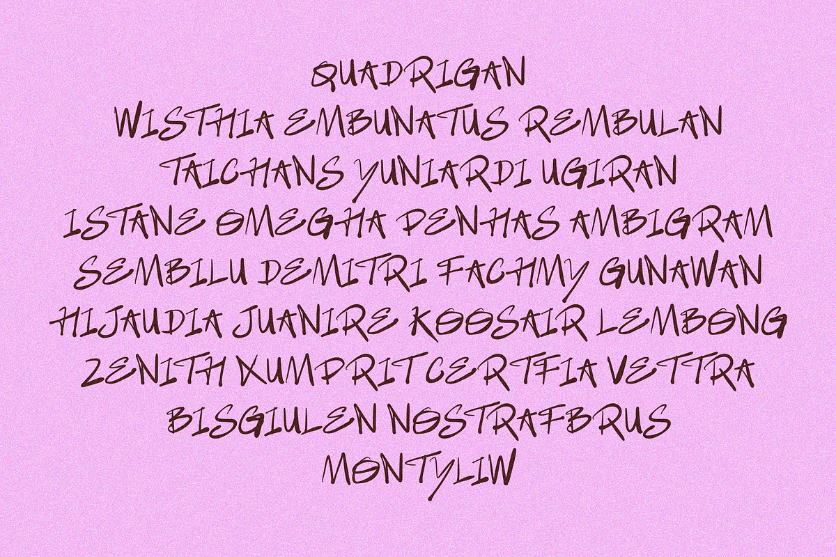 NEW SIQON — Raw Brush, a Handwritten Font by Enxyclo Studio (Photo 5 of 15)
