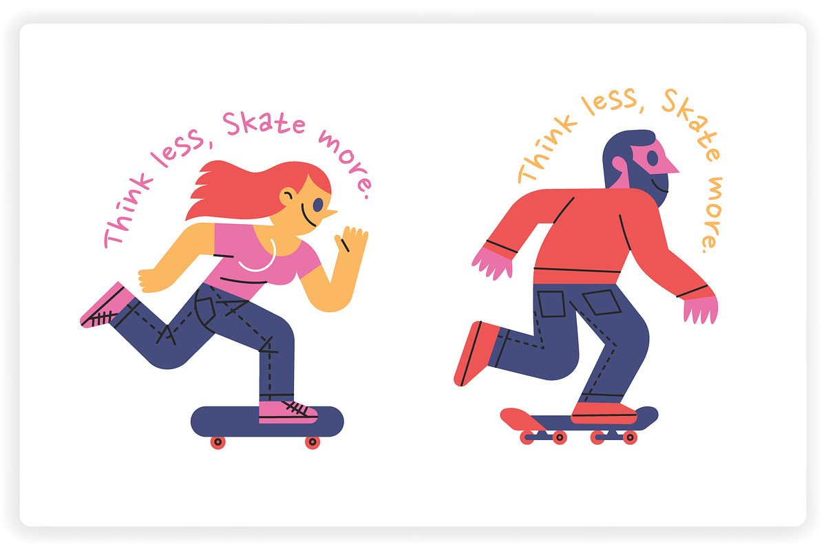 36 Skateboarding Elements x2 Styles, a Graphic by monkik (Photo 18 of 25)