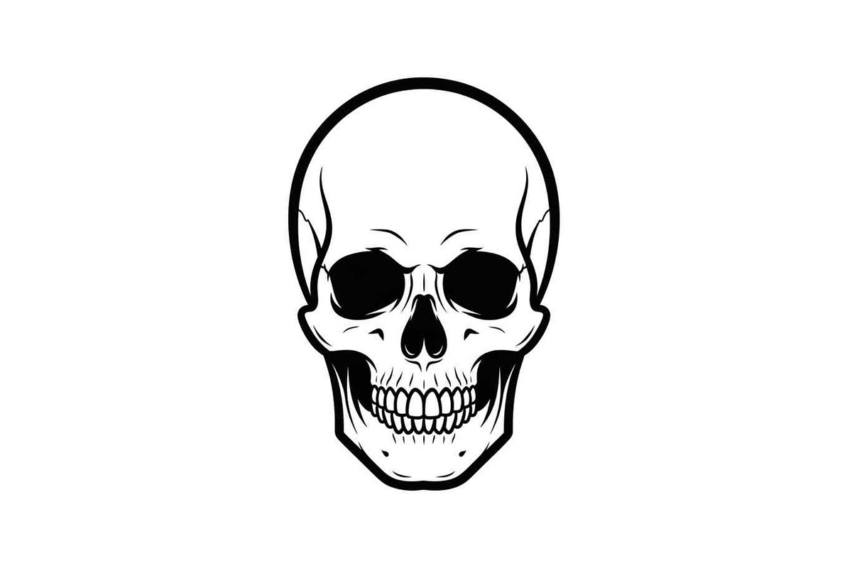 50 Skull Head Silhouette Vector Bund, an Illustration by Creativeshirt (Photo 30 of 51)