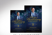 Pastor Anniversary Banquet Flyer, a Flyer Template by Four C Graphic (Thumbnail 2 of 10)