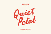 Quiet Petal Handwritten Script, a Handwritten Font by supfonts (Thumbnail 1 of 9)