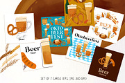 Beer Festival Clipart collection, a Food Illustration by ViktoriaLapshyna (Thumbnail 5 of 6)