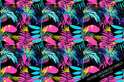 Tropical 80s Retrowave Digital Paper, a Pattern Graphic by Chromolume Studio (Thumbnail 8 of 15)