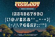 Pixelout, a Serif Font by ilhamtaro (Thumbnail 9 of 10)