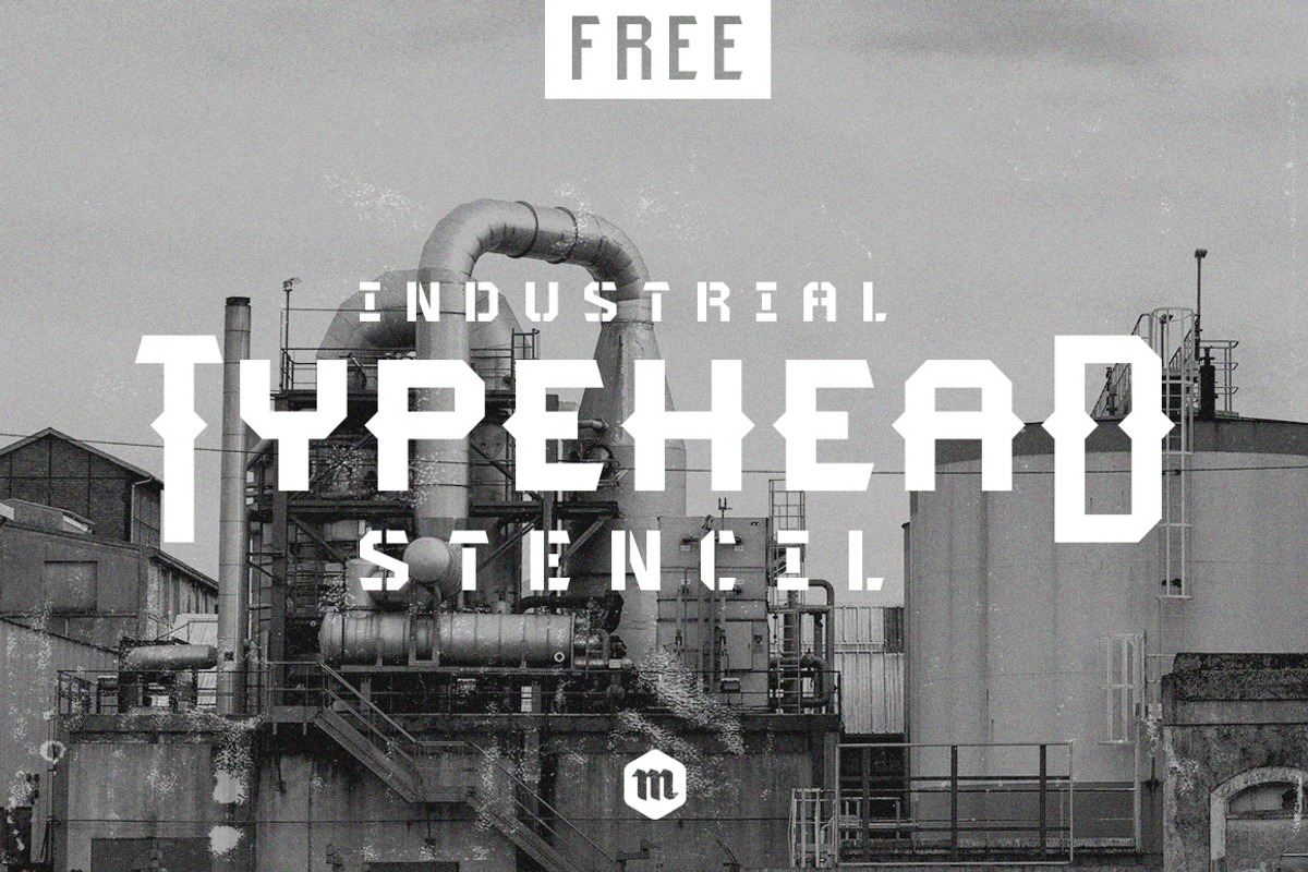 Typehead Industrial Stencil | Font