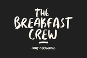 Breakfast Crew Font + Illustrations, a Script Font by The Branded Quotes (Thumbnail 1 of 7)