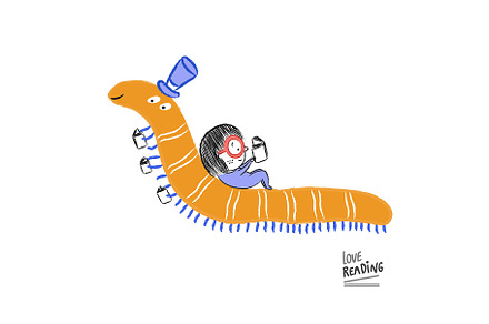 Love reading! With Mr. Worm