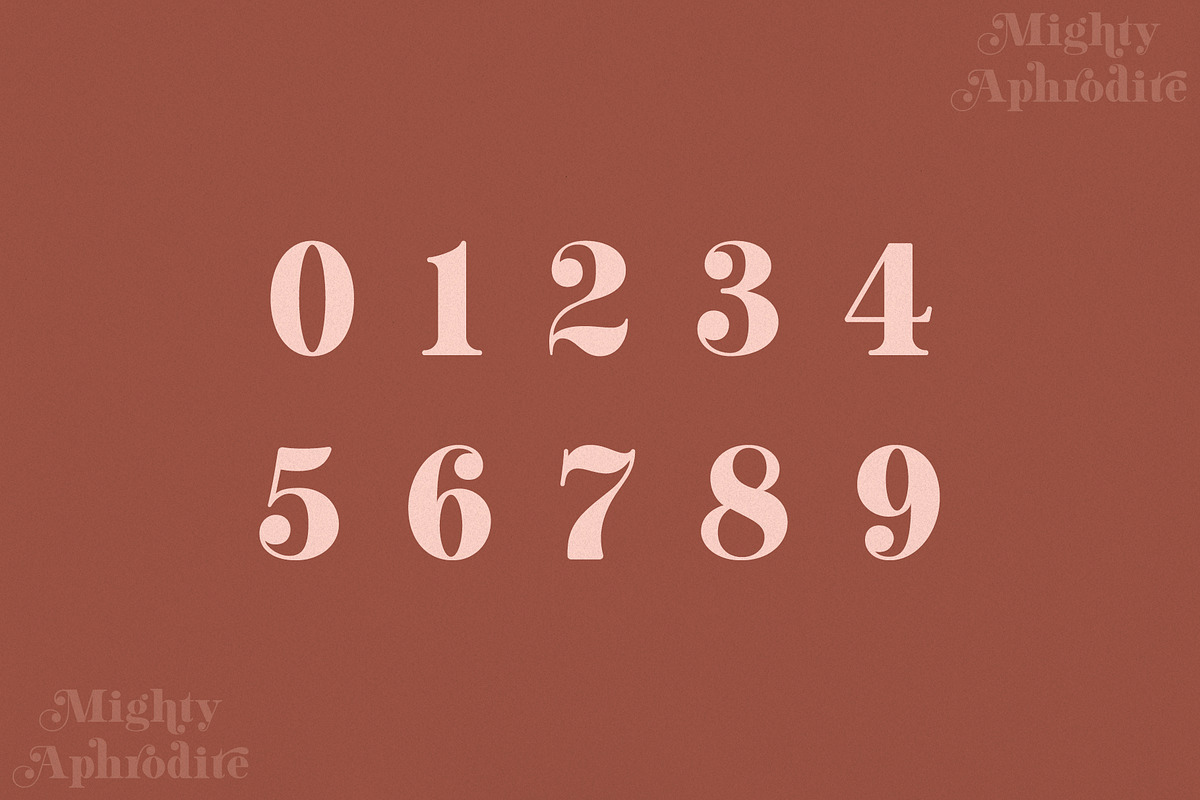 Mighty Aphrodite // A Classy Serif, a Serif Font by Megs Lang (Photo 12 of 22)