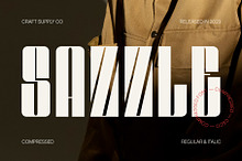 Sazzle - Compressed Sans Serif