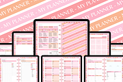 Pastel Digital Planner Mega Bundle, a Templates & Theme by SunshineStudioBoutique (Thumbnail 10 of 11)