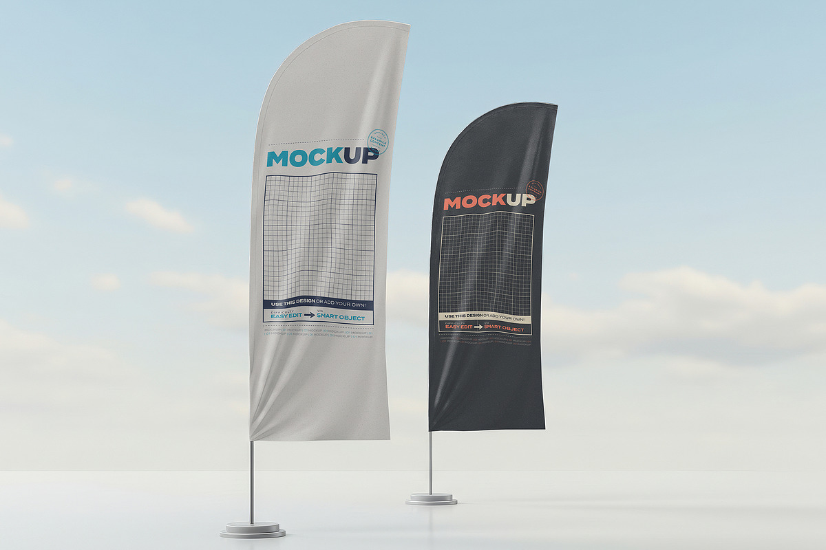 Multipurpose Flags and Banners Mocku, a Product Mockup by Luuqas Design (Photo 7 of 9)