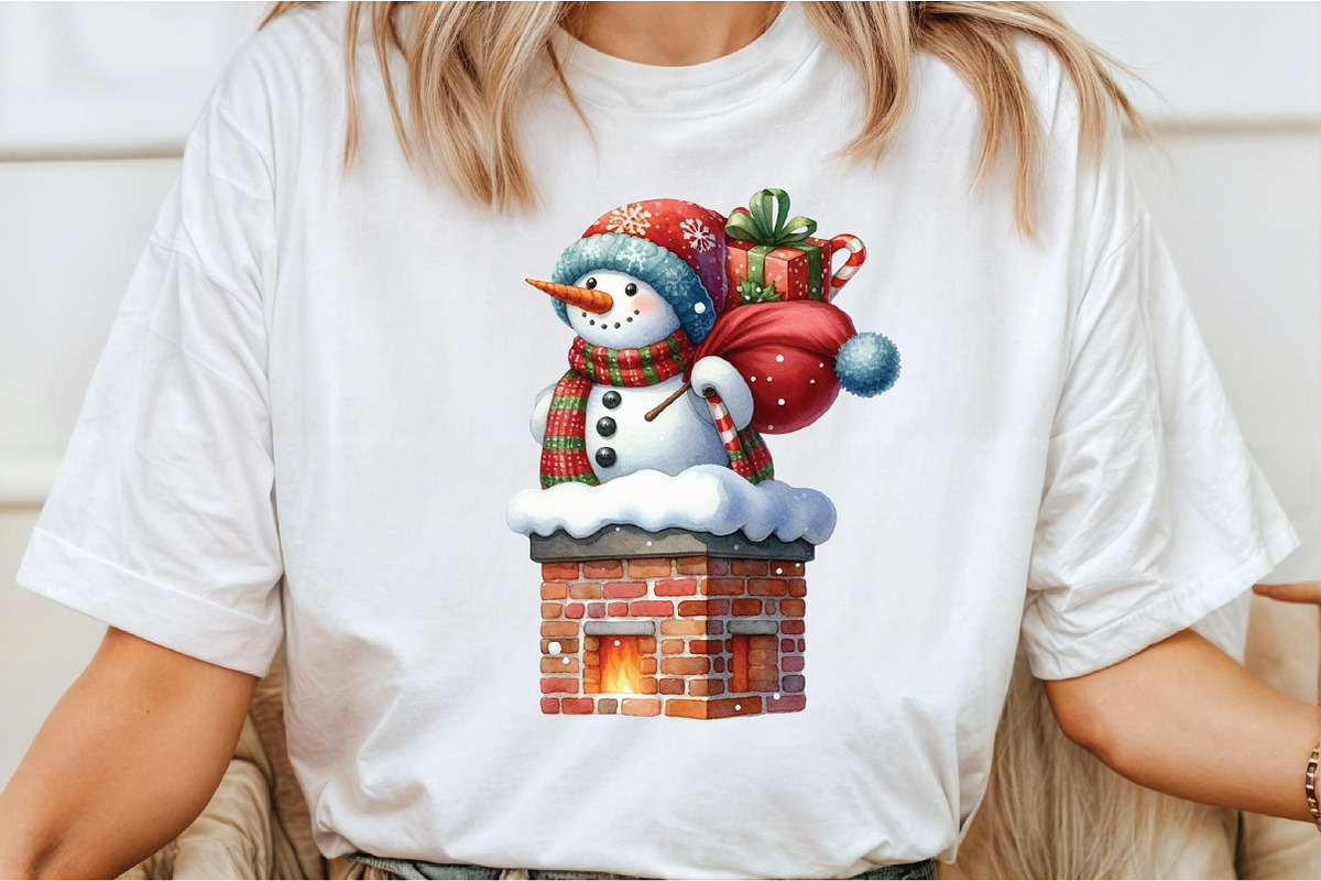 Funny Christmas Snowman Clipart Bund, an Illustration by Libby Wishes (Photo 4 of 6)