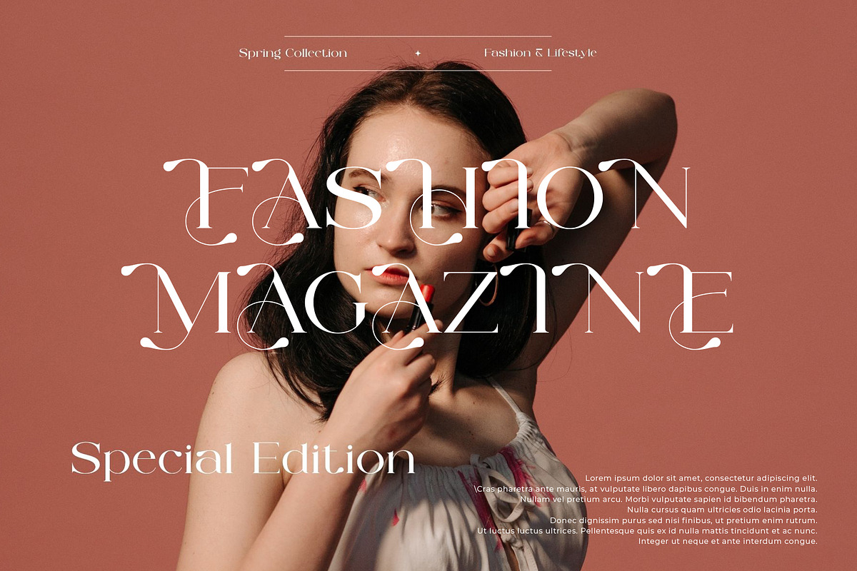 Mangone - Modern Serif Typeface, a Serif Font by Muflieart (Photo 3 of 10)