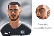 Flat Portrait Brushes for Procreate, a Brush Add-On by Aswin Menon (Thumbnail 2 of 5)