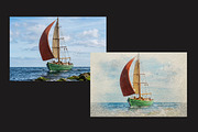 Aquarelle Sketch Photoshop Template, an Action Add-On by 3d_model_tifotizi (Thumbnail 2 of 5)