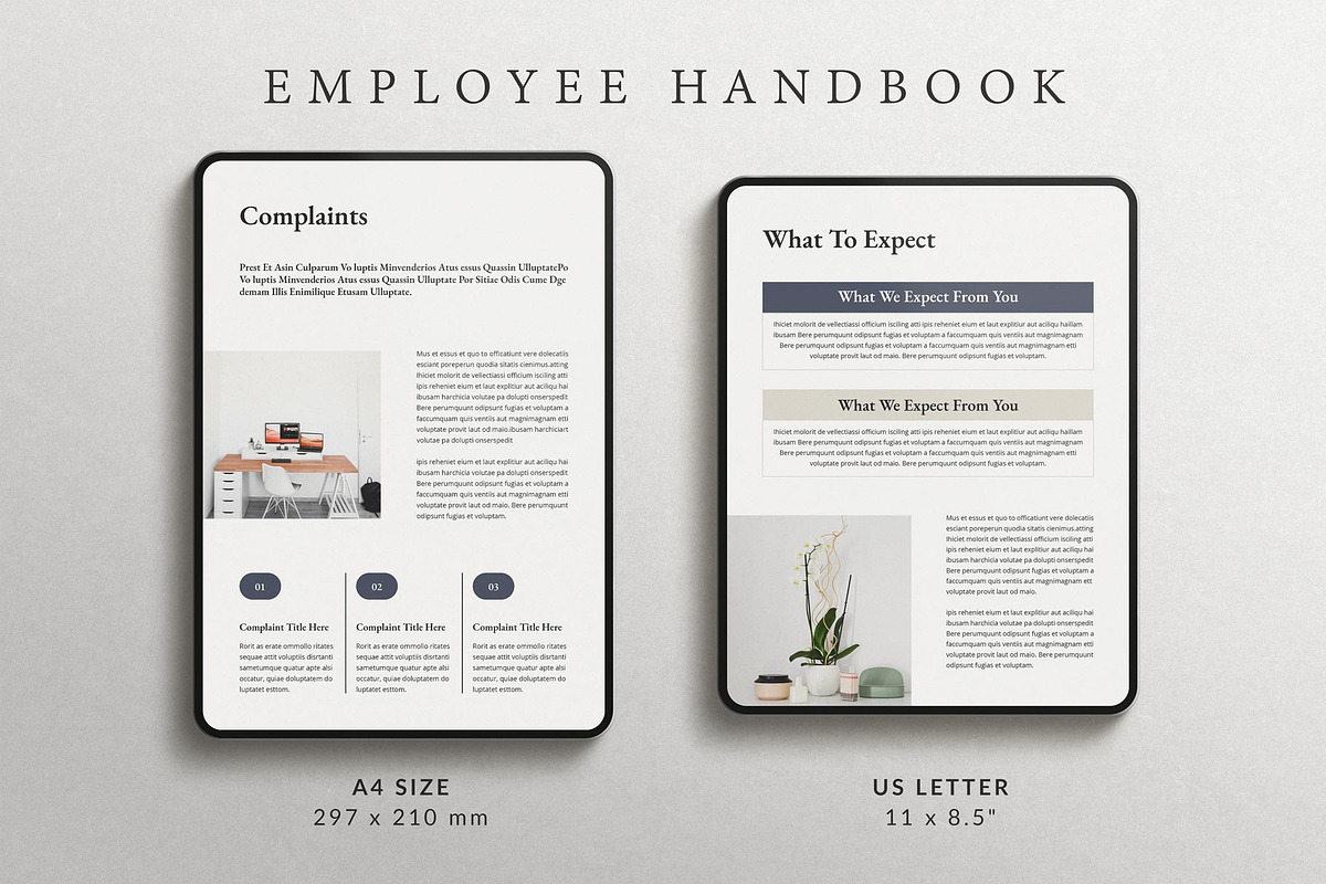 Employee Handbook Template, a Magazine Template by TemplatesForest (Photo 2 of 9)