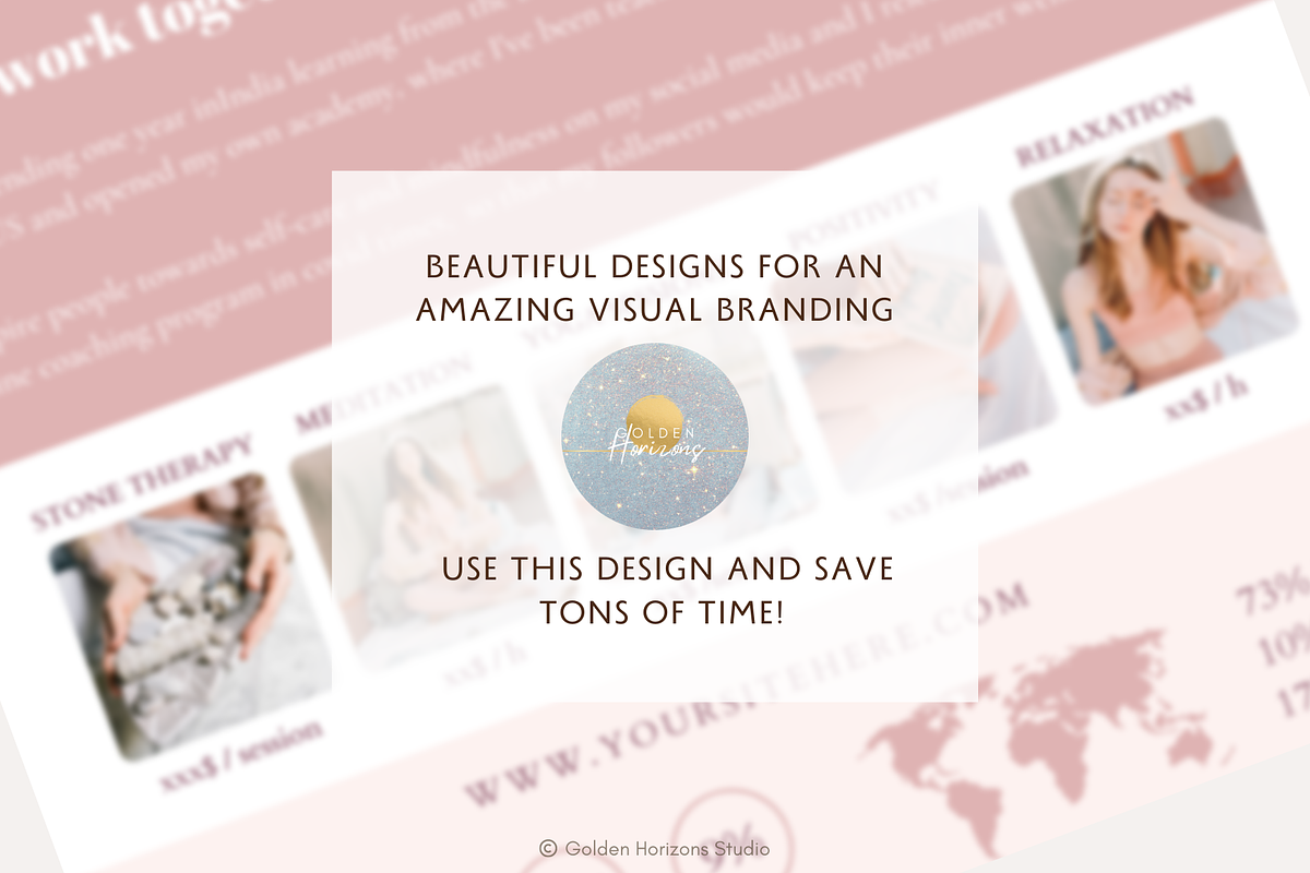 Spiritual Coach Media Kit Template, a Resume Template by Golden Horizons Studio (Photo 9 of 11)