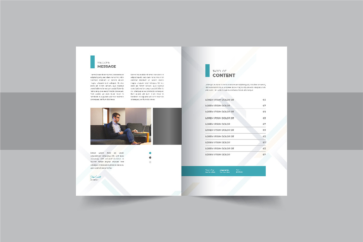 Annual report brochure design layout, a Brochure Template by Pavel_design (Photo 3 of 7)