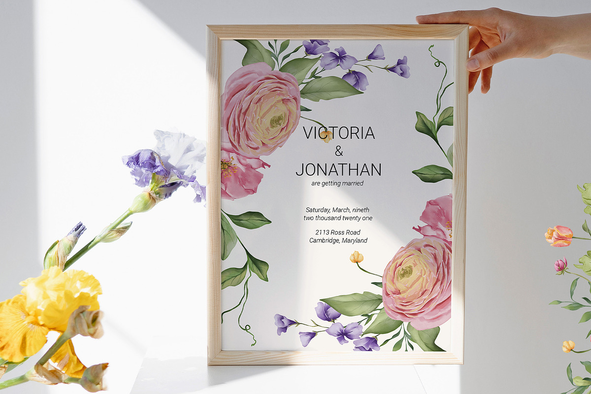 SPRING watercolor floral set, a Decorative Illustration by Yuliia Lashevska (Photo 8 of 14)