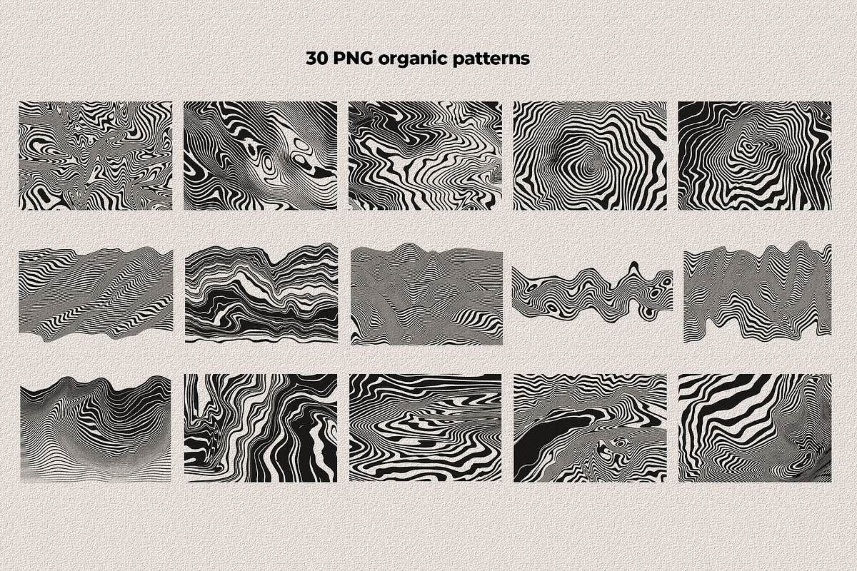 Trippy Waves Patterns, a Pattern Graphic by Marie T (Photo 11 of 25)
