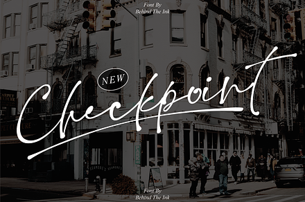 Checkpoint, a Blackletter Font by Majelis Font