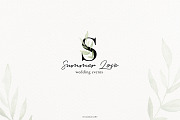 Premade Logos watercolor greenery, a Branding & Logo Template by Angele Kamp (Thumbnail 2 of 10)