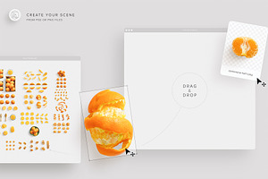 Fruits Oranges Citrus Scene Creator