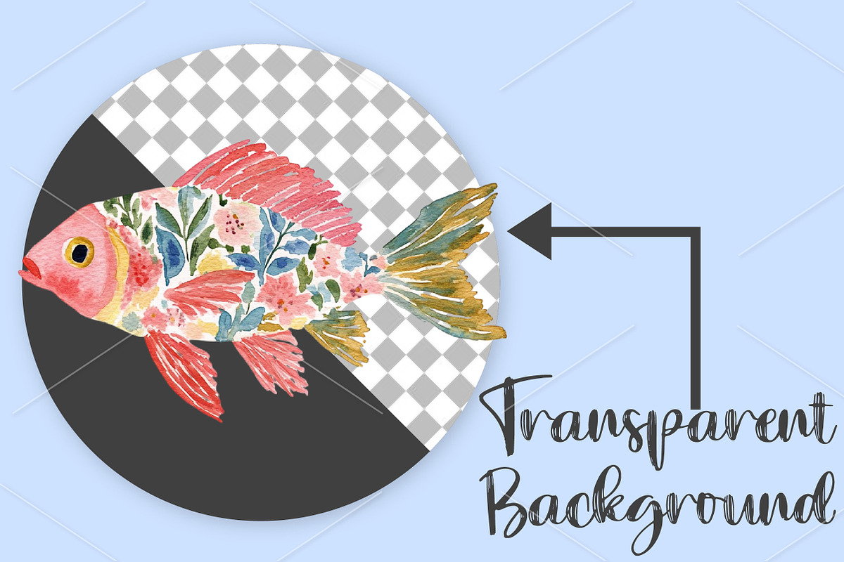 Watercolor Tropical Reef Clipart PNG, a Seasonal Illustration by Canvas Craft (Photo 2 of 7)