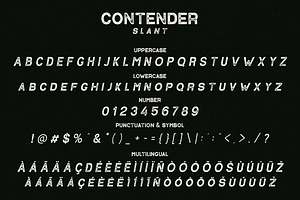 VT Contender - Vintage Display Font