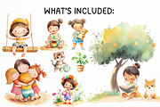 Summer Activities Kids Clipart, an Illustration by PassionPNGcreation (Thumbnail 4 of 9)