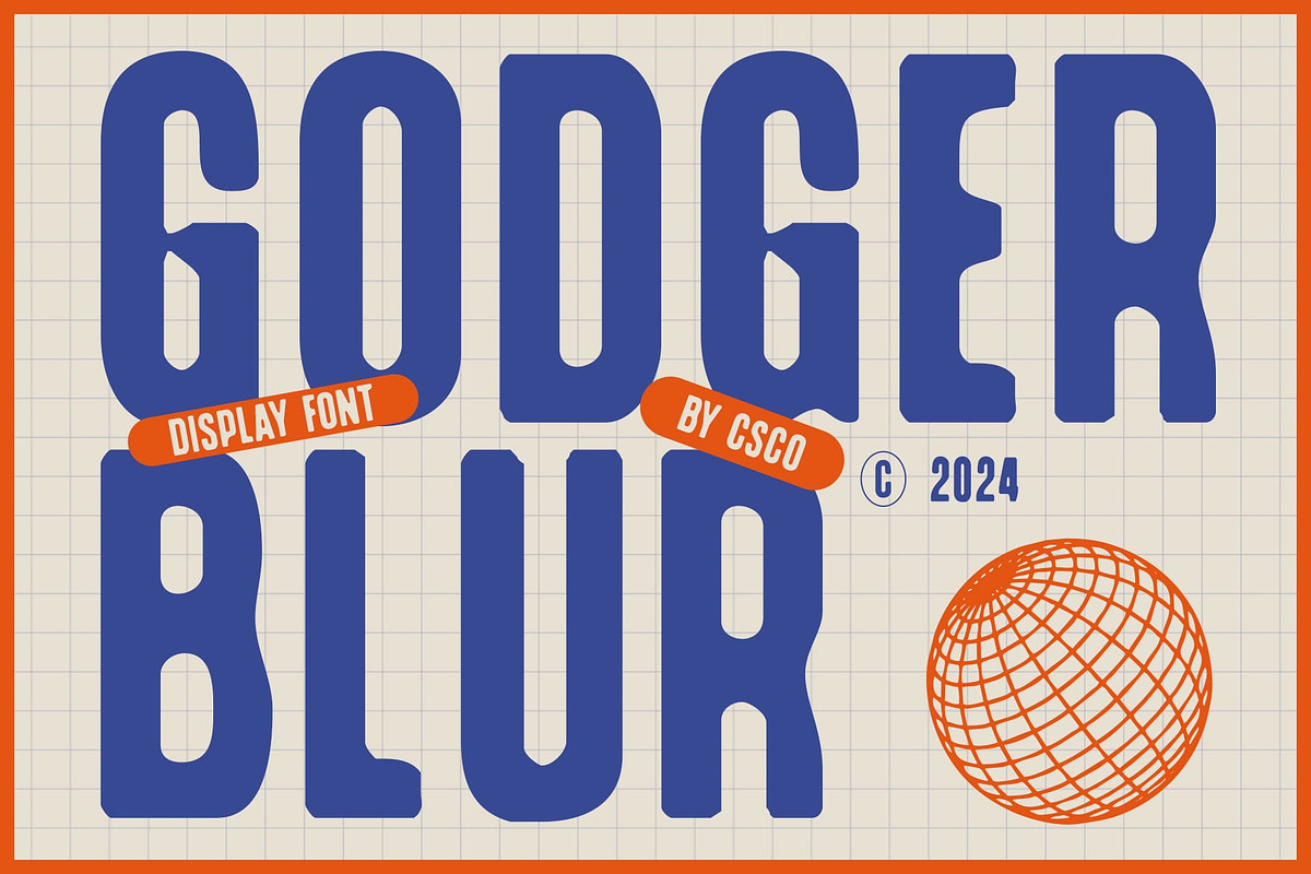 Godger Blur, a Sans Serif Font by Craft Supply Co. (Photo 1 of 7)