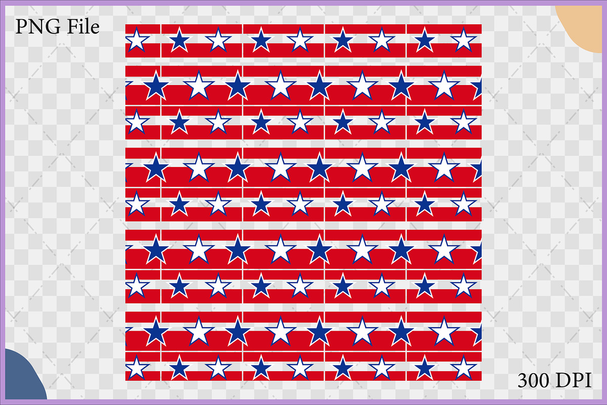 Stars Stripes Seamless Pattern SVG, a Pattern Graphic by Gfx Expert Team (Photo 2 of 3)