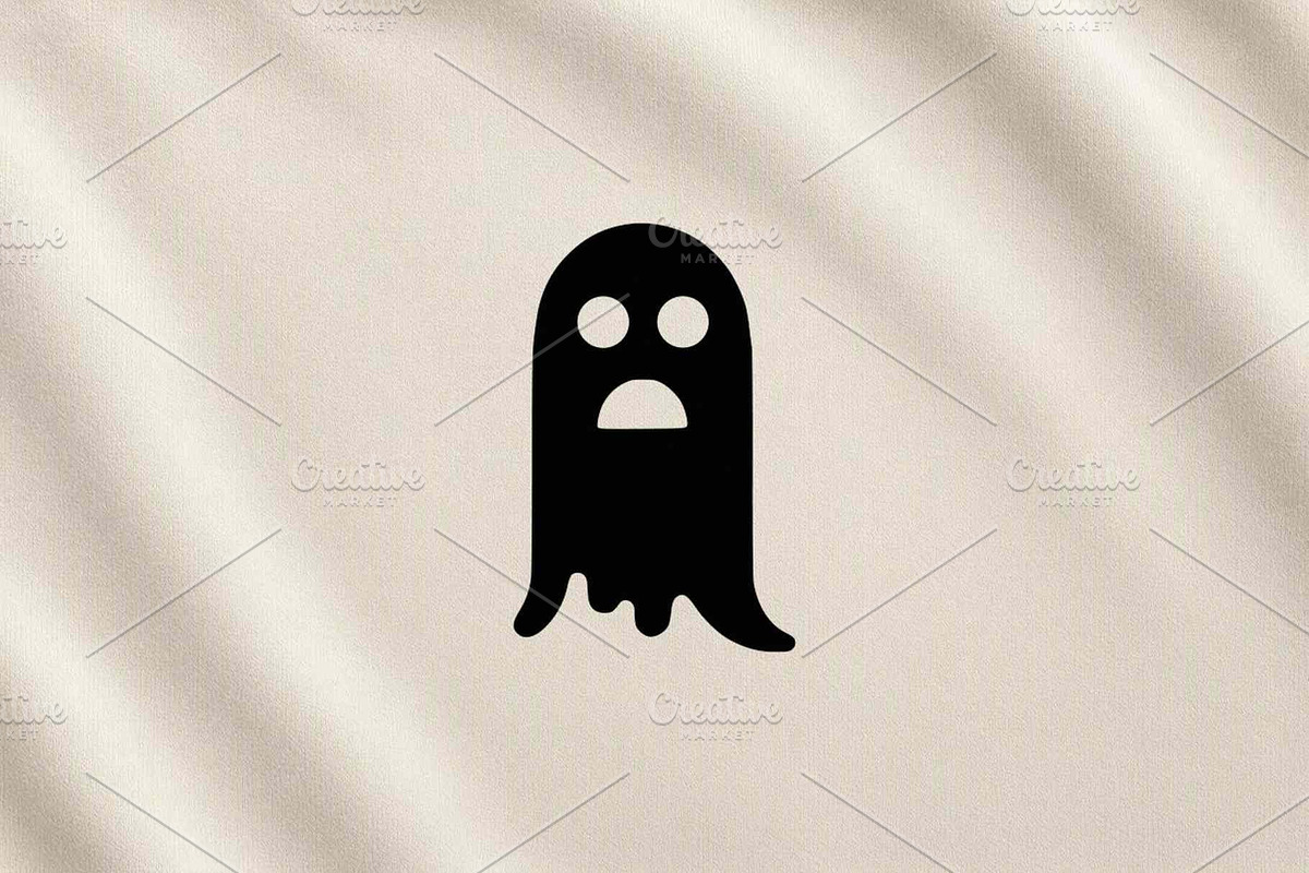Scared Ghost Silhouette Vector, an Object Illustration by Vectorium Studio (Photo 3 of 4)