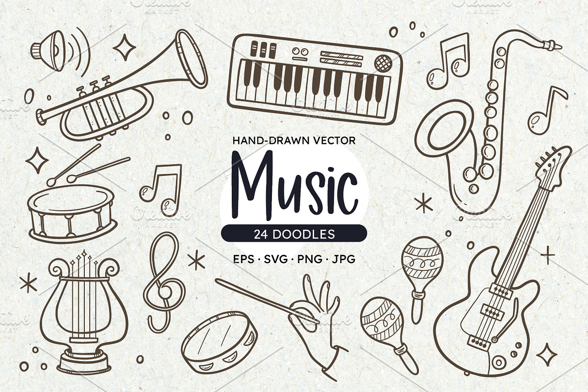 Music Doodles: School Music Class, an Education Illustration by insemar (Photo 1 of 4)